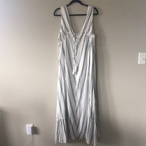 CJLA Maxi blue and white boho dress